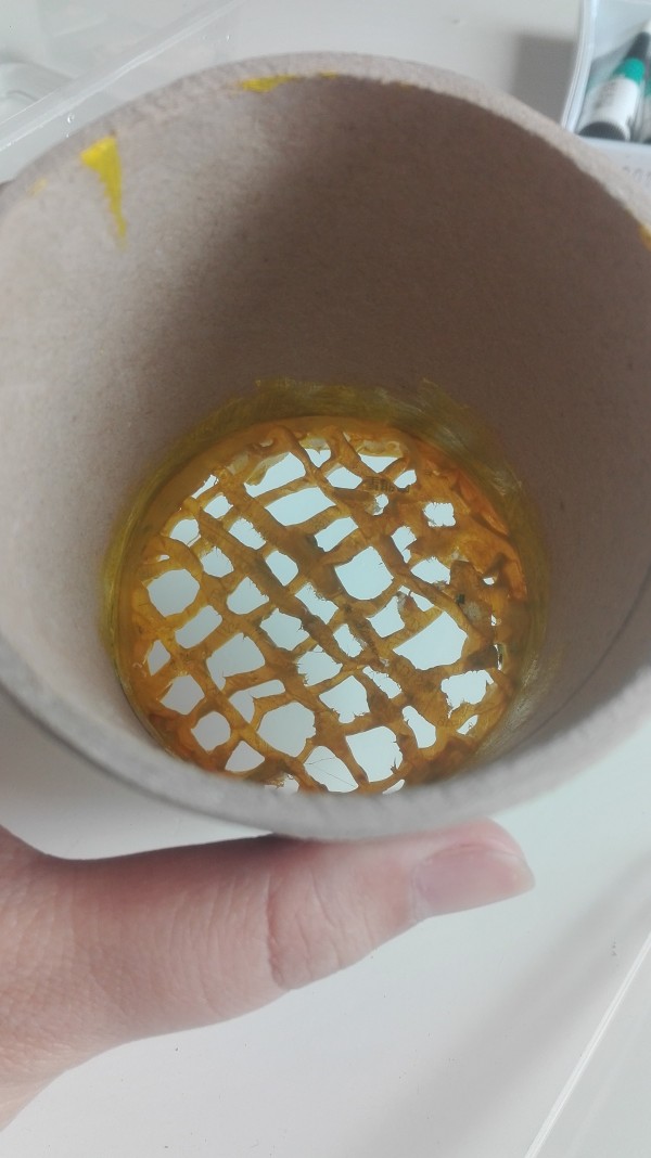 用纸筒做多肉花盆