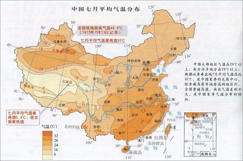 7月平均气温