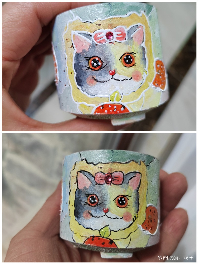 手绘盆