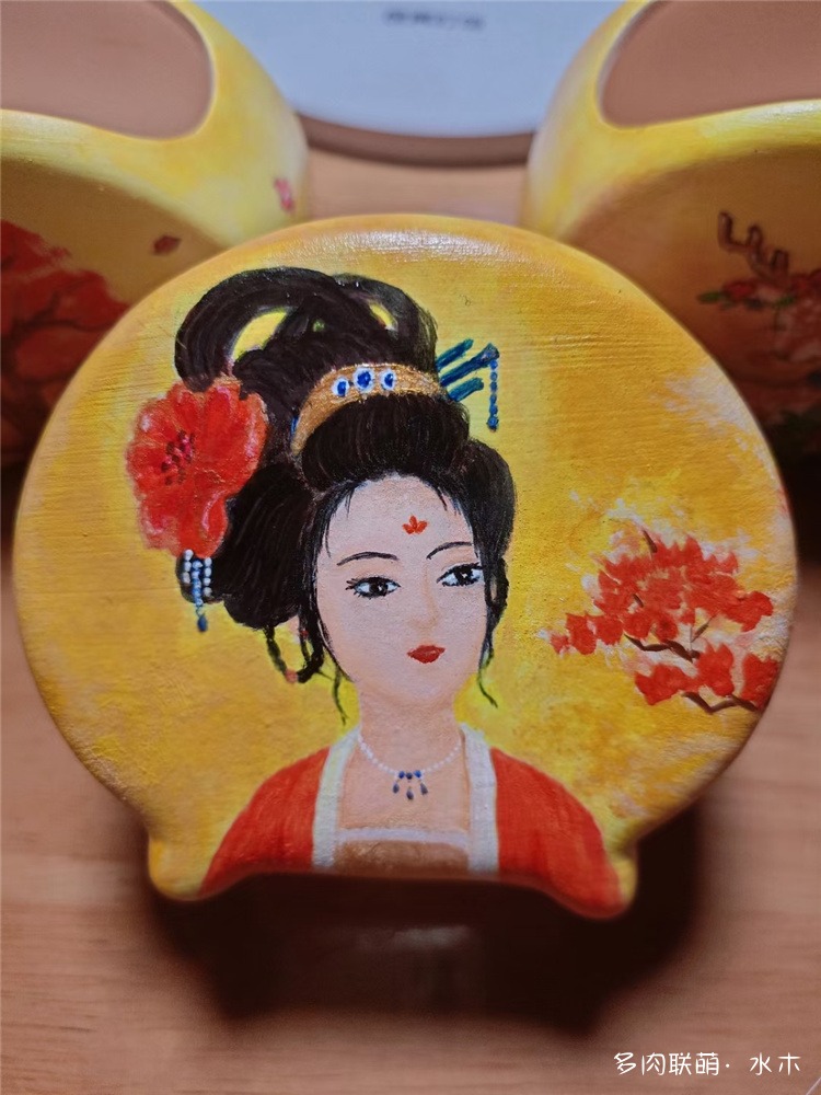 手绘盆