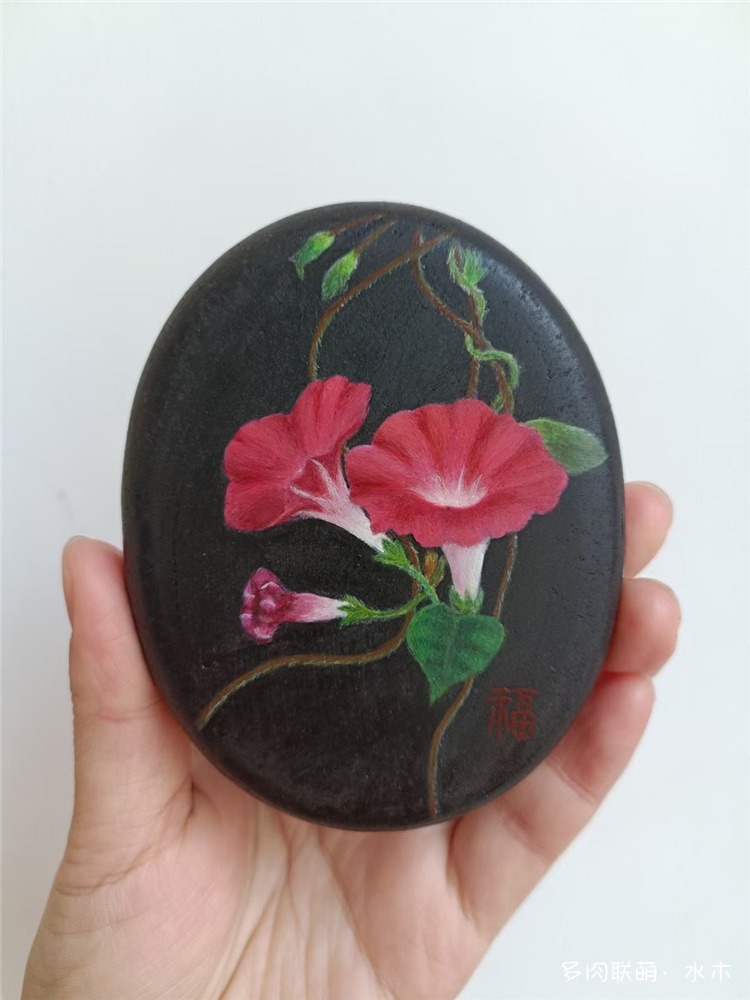 手绘盆