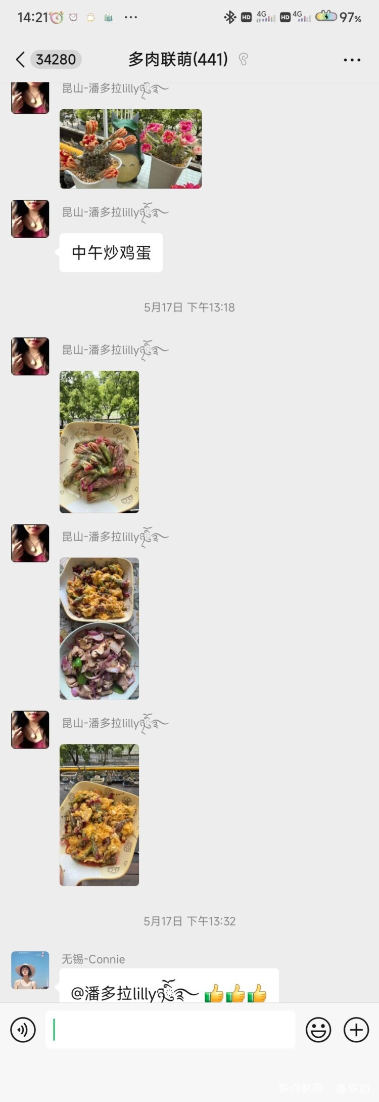 值得夸夸的仙人球花